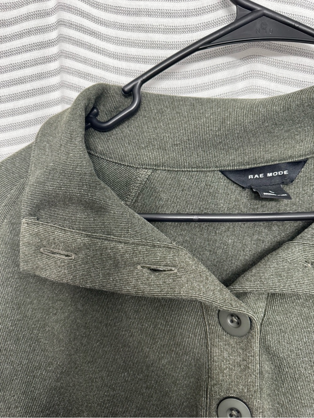 Rae Mode Olive Utility Button-Up Jacket